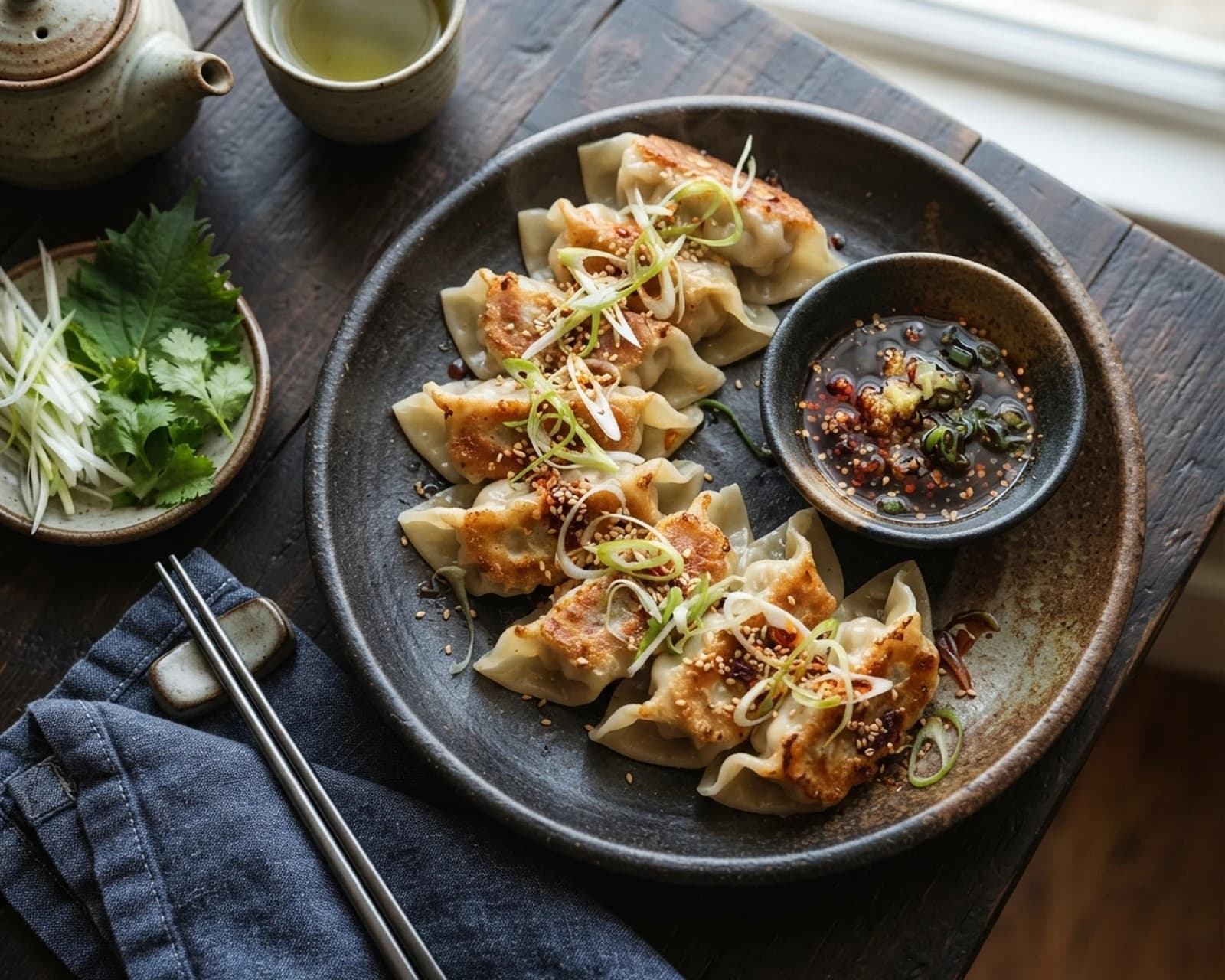 Raviolis japonais au poulet